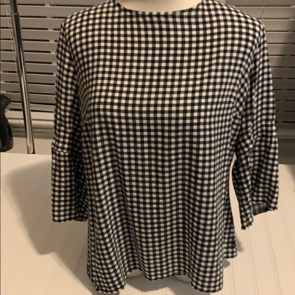 Maurices Tops - Maurices Black & White Plaid Blouse XXL